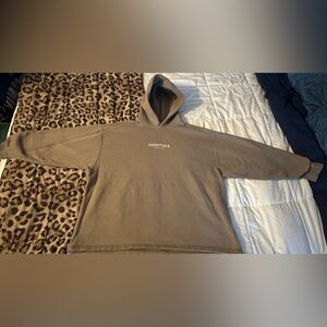 Fear of God Essentials Hoodie in Taupe (SS21, Unisex)